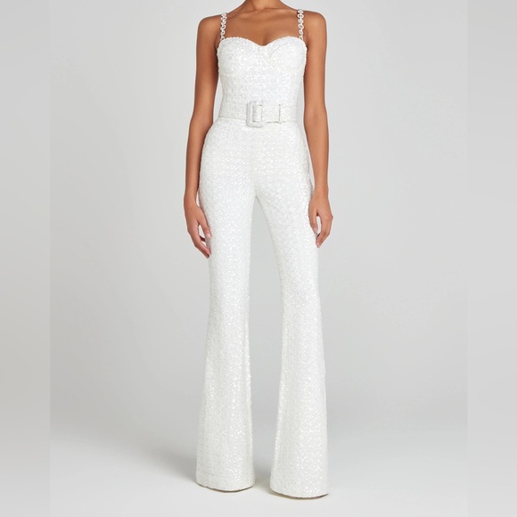 NADINE MERABI LUCINDA WHITE JUMPSUIT - Picture 1 of 6